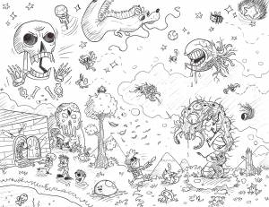 Раскраска террария