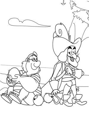 Детские разукраски Джейк и пираты Нетландии для творчества