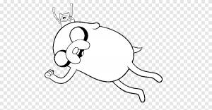 Jake the Dog Рисунок раскраски Финн Человек Капитан Крюк, Финн Человек, белый, млекопитающее png
