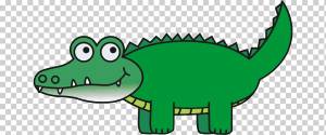 Рисунок крокодила, мультфильм крокодил, трава, фауна, мультфильм png