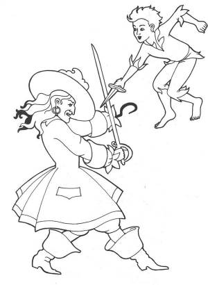 Крюк и Питер Пен