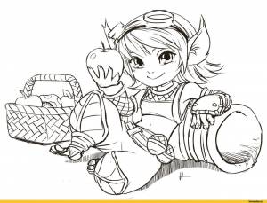 Раскраска лига легенд