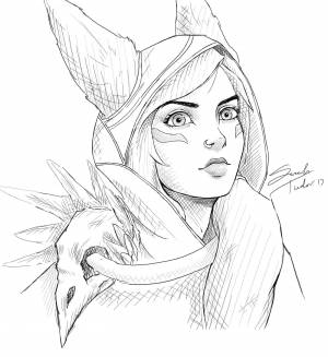 Лига легенд для срисовки