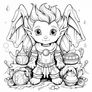 Очаровательный мир фэнтезийной раскраски