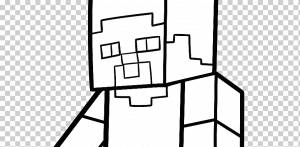 Minecraft Книжка-раскраска Раскраски Herobrine, Майнкрафт зомби, угол, белый, ребенок png