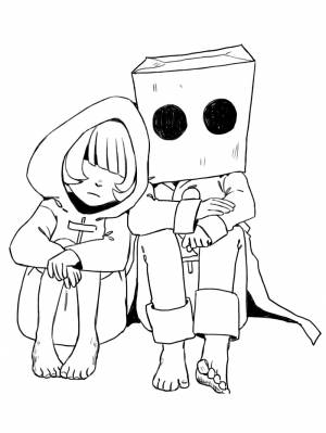 Маленькие кошмарики раскраска