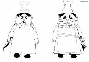 Маленькие кошмары повар рисунок