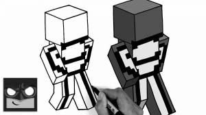 Раскраски Дрим майнкрафт