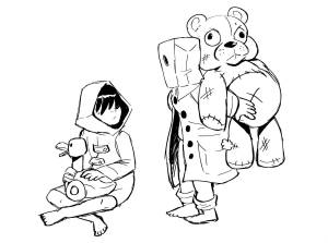 Маленькие кошмарики раскраска