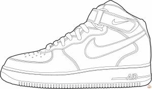 Наслаждайтесь раскрашиванием любимых кроссовок Nike с помощью Nike Coloring Pages