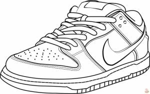 Наслаждайтесь раскрашиванием любимых кроссовок Nike с помощью Nike Coloring Pages
