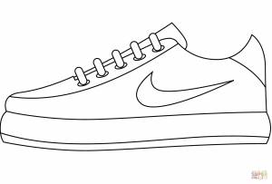 Раскраска кроссовки Найк