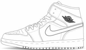 Раскраски найк аир джордан