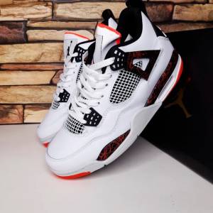 Кроссовки мужские Nike Air Jordan 4 Retro Прошиты! Легкие, дышащие, удобные! Практичная повседневная обувь для отдыха и спорта