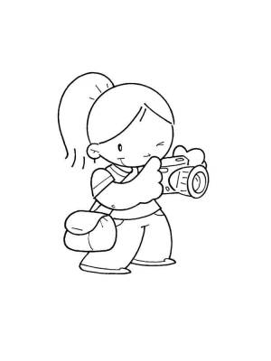 Раскраски Фотограф