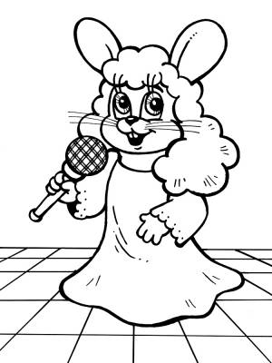 раскраски певец