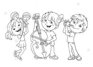 Раскраска музыкант