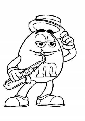 Раскраски, Желтый музыкант