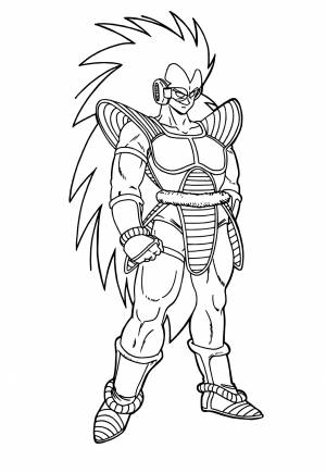 Раскраска Dragon Ball Z Герой