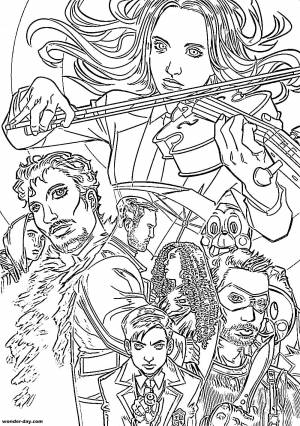 Coloriages l'Académie des parapluies