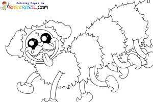 Раскраски Мопс гусеница