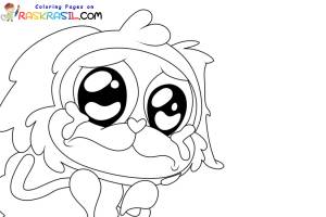 Раскраски Мопс Гусеница