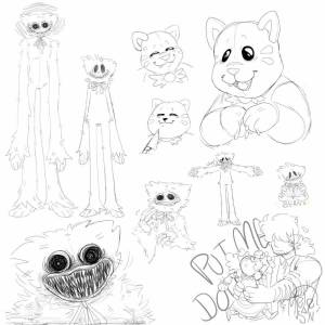 Раскраски Мопс гусеница