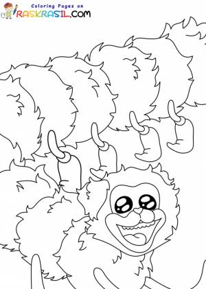 Раскраски Мопс Гусеница