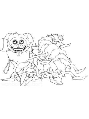 Раскраски Мопс гусеница