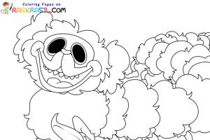 Раскраски Мопс Гусеница