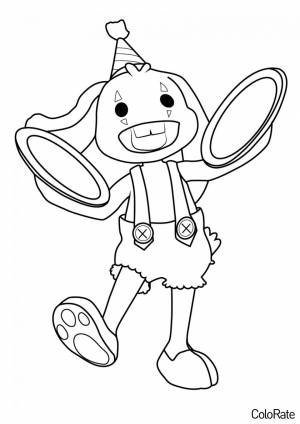 Раскраска Крольчонок Бонзо