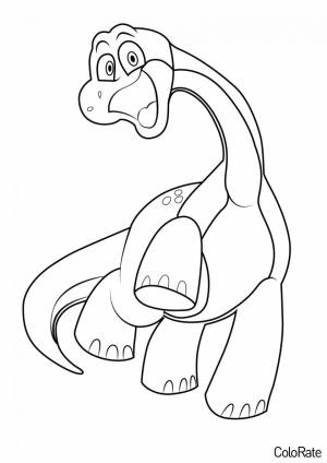 Раскраска Диноавр Брон