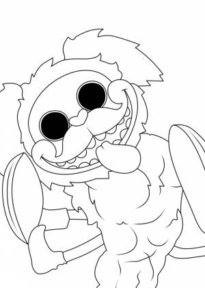 Раскраски Мопс Гусеница