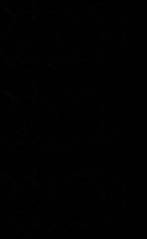 Гусеница раскраска для детей