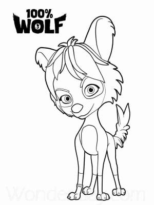 Раскраски 100% волк