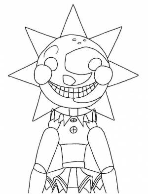 Раскраски Фнаф солнце