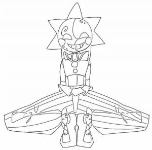 Солнце фнаф раскраска