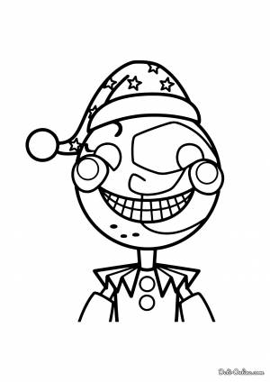 Раскраска Мундроп из Фнаф