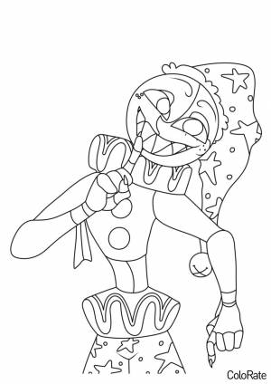 Раскраска Мундроп следит за порядком