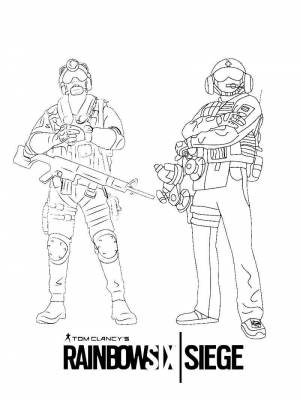 Раскраски Rainbow Six