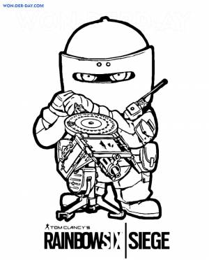 Раскраска Чиби Тачанка