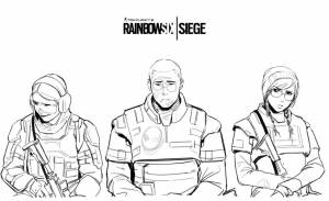 Раскраски Rainbow Six Siege
