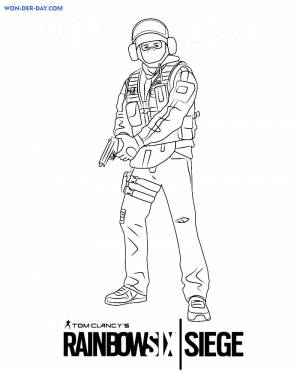 Раскраски Rainbow Six Siege