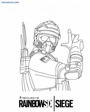 Раскраски Rainbow Six Siege