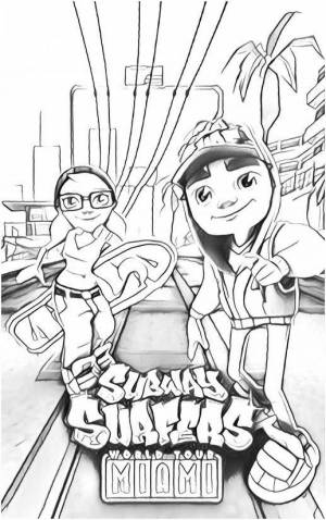 Раскраски Subway surfers