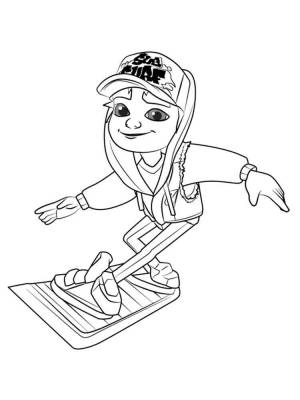 Раскраски Subway Surfers