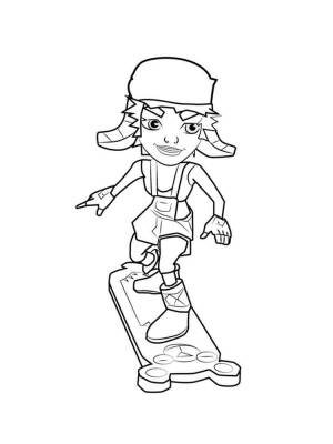 Раскраски Subway Surfers