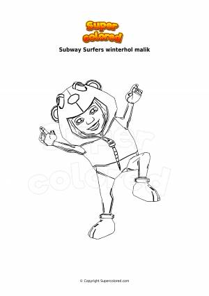 Coloring page Subway Surfers winterhol malik