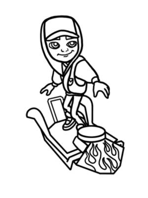 Раскраски Subway Surfers