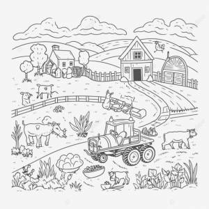 рисунок ферма раскраски лучшие из ферм красивые фермы контур эскиз вектор PNG , рисунок крыла, рисунок фермы, рисунок кольца PNG картинки и пнг рисунок для й загрузки